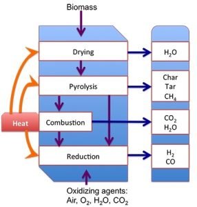 steps in biomass combustion process