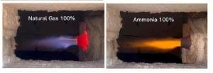 Comparison of Methane and Ammonia flames
